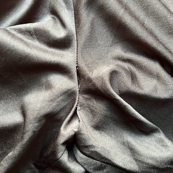 Vintage 70s black bell bottom jumpsuit/ playsuit. Sz sm. - Picture 8 of 9